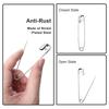 150Pcs Silver Safety Pin Metal Clothing Pins Stainless Steel Safety Pins DIY Sewing Tools Accessory Needles Large Safety Pin