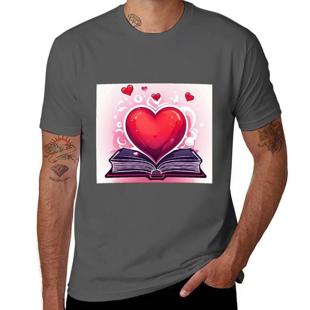 I Love Books Tshirt Christmas Casual Tee Shirt