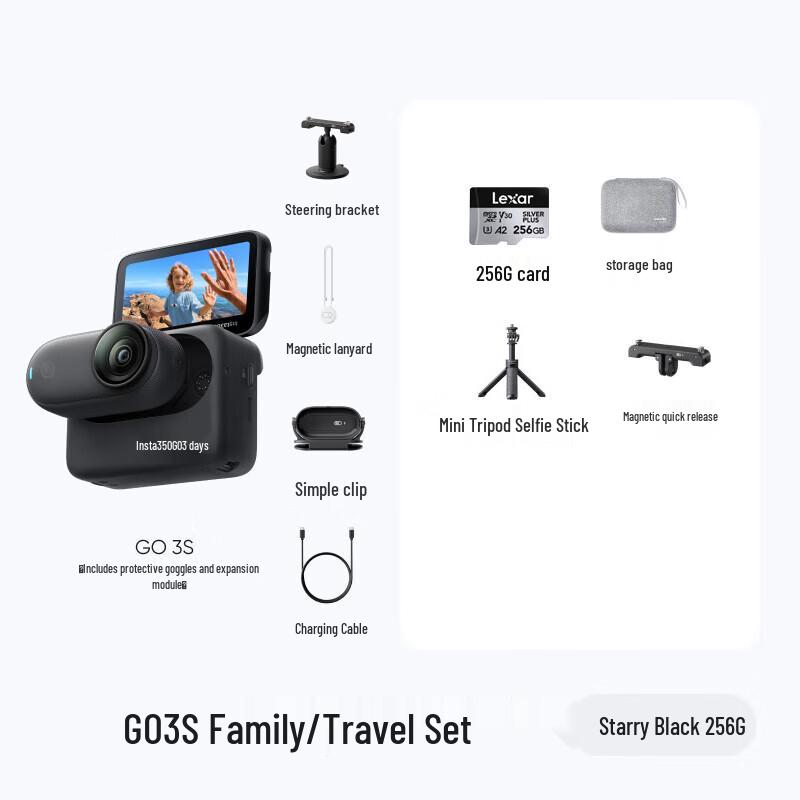 

Insta360 GO 3S 4K Mini Action Camera (CN version)