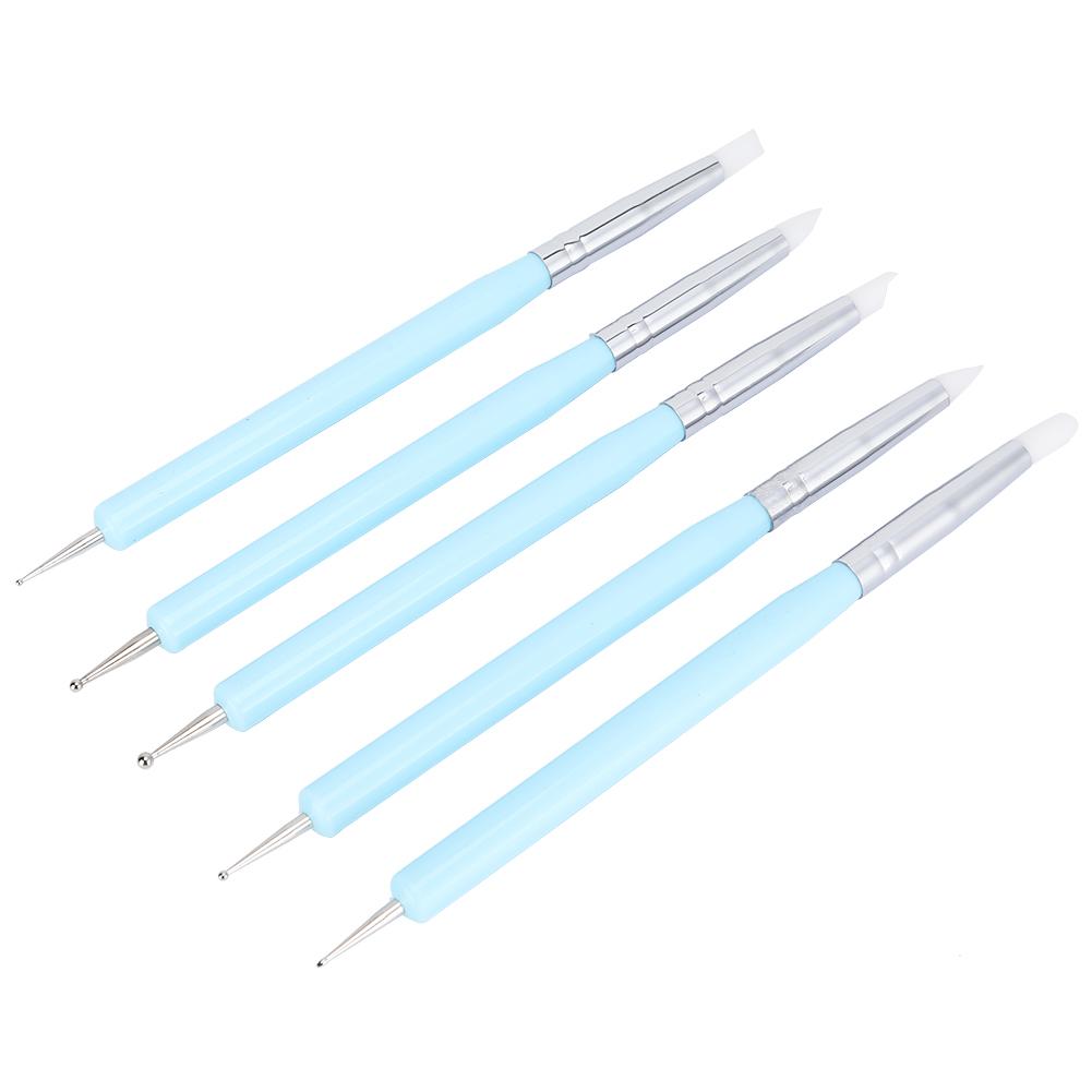 5pcs Clay Sculpting Tool Set Silicone Head Sculpture Tools Shapers Accessory