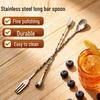 Stainless Steel Double-Ended Long Handle Bar & Cocktail Spoon