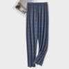 Men's Stylish Summer Pajama Pants, Thin Home Pants, Loose Breathable Air-Conditioned Pants with Elastic Waist