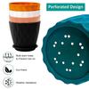 Pack of 5 Round Flower Pots for Home Planters, Terrace, Garden Etc | Multicolor | Suitable for Home Indoor & Outdoor Gardening Plants