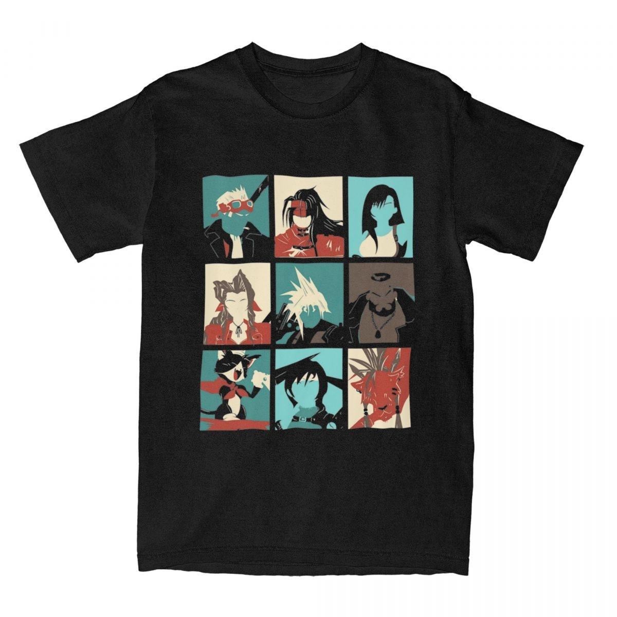 

Final Fantasy Seven VII 7 Мужские Женские Футболки GAME Stuff Новинка Футболка Футболка Чистый Хлопок Печатная Одежда XXXXXL чёрный