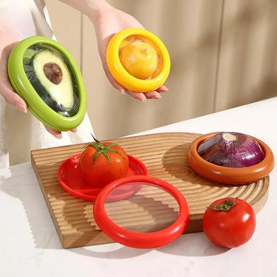 Caixa de armazenamento de alimentos transparente frutas vegetais recipiente de armazenamento de abacate pod tomate limão caixa de armazenamento de plástico gadget de cozinha