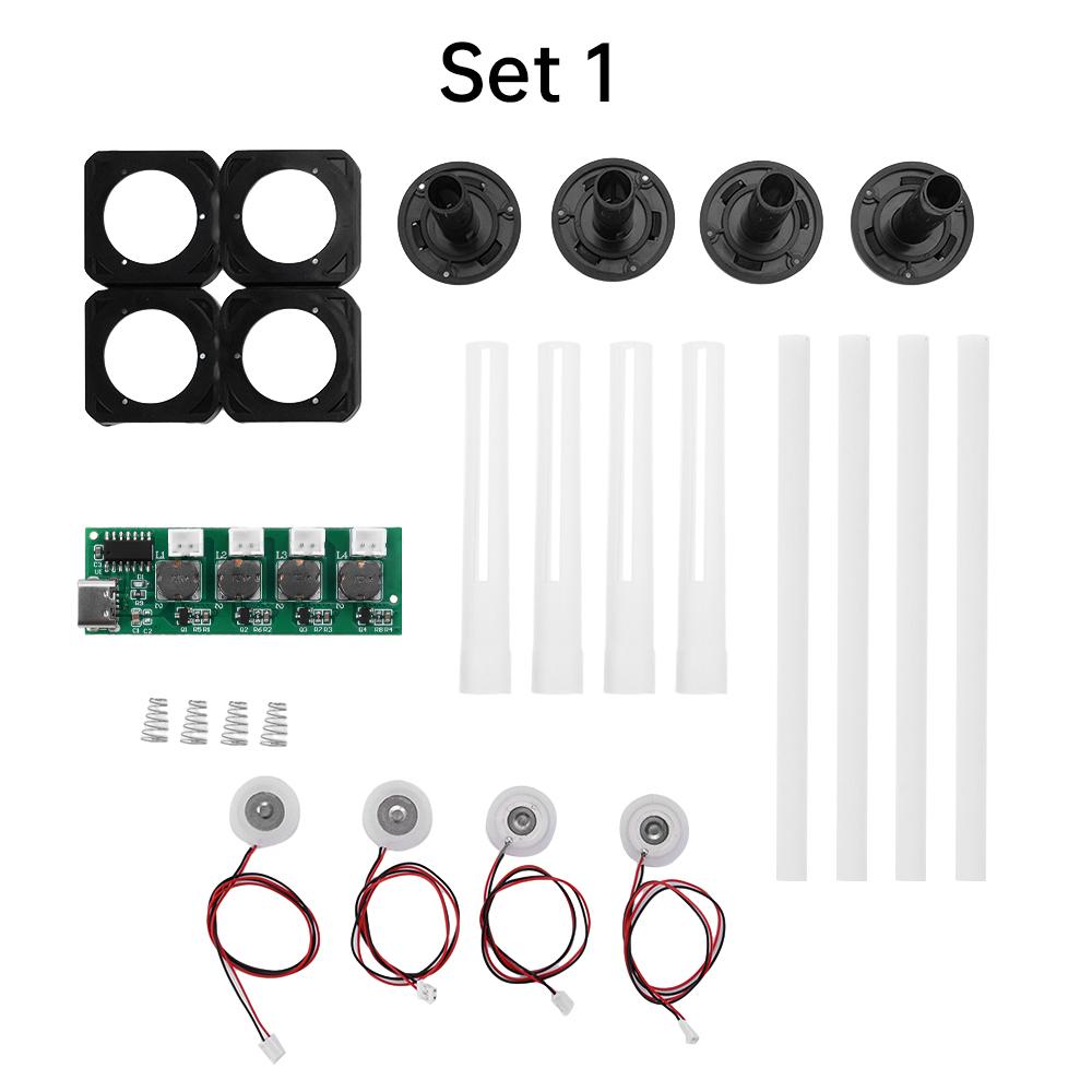 Type-C USB Mini Humidifier DIY Kits Mist Maker and Driver Circuit Board 4 Fogger Atomization Film Atomizer Sheet Oscillating