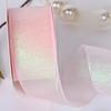 Yards Fishtail Organza Ribbon Crafts Bow Polyester Silk Satin Ribbons 4cm Shiny Silk Ribbons for Decorating Weddings