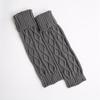 1 Pair Women Winter Knitted Warm Leggings Solid Color Thermal Warm Long Socks Leg Warmers