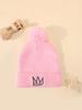 Autumn And Winter Knitted Hat, Letter Nyc Pullover Hat, Men'S And Women'S Versatile Simple Wool Hat, Cold-Proof And Warm Knitted Hat