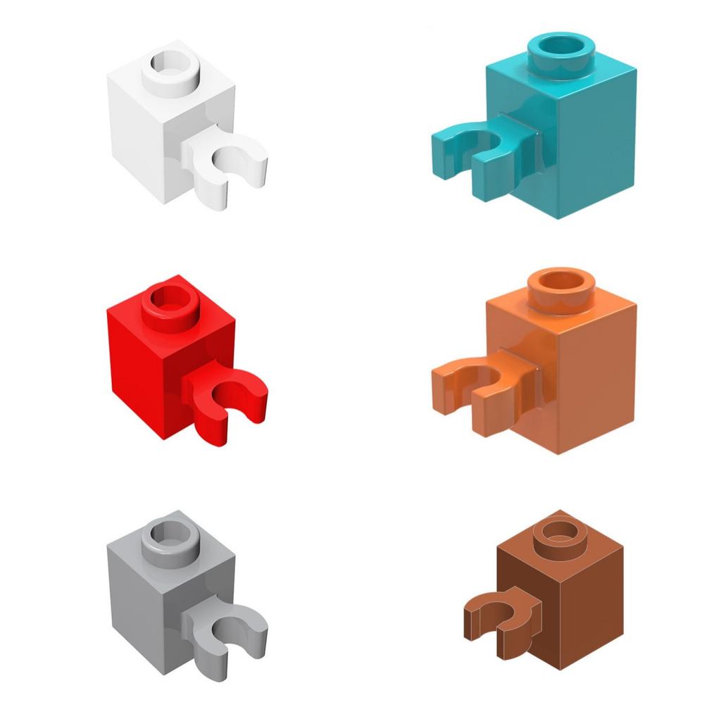 10pcs 60475 Modified 1 x1 with Open U Clip Block Moc Accessories Compatible with Bricks DIY Children Toys Assembly