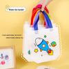 Kids' DIY Cartoon Painting Tote Bag - Non-Woven Fabric for Kindergarten Art