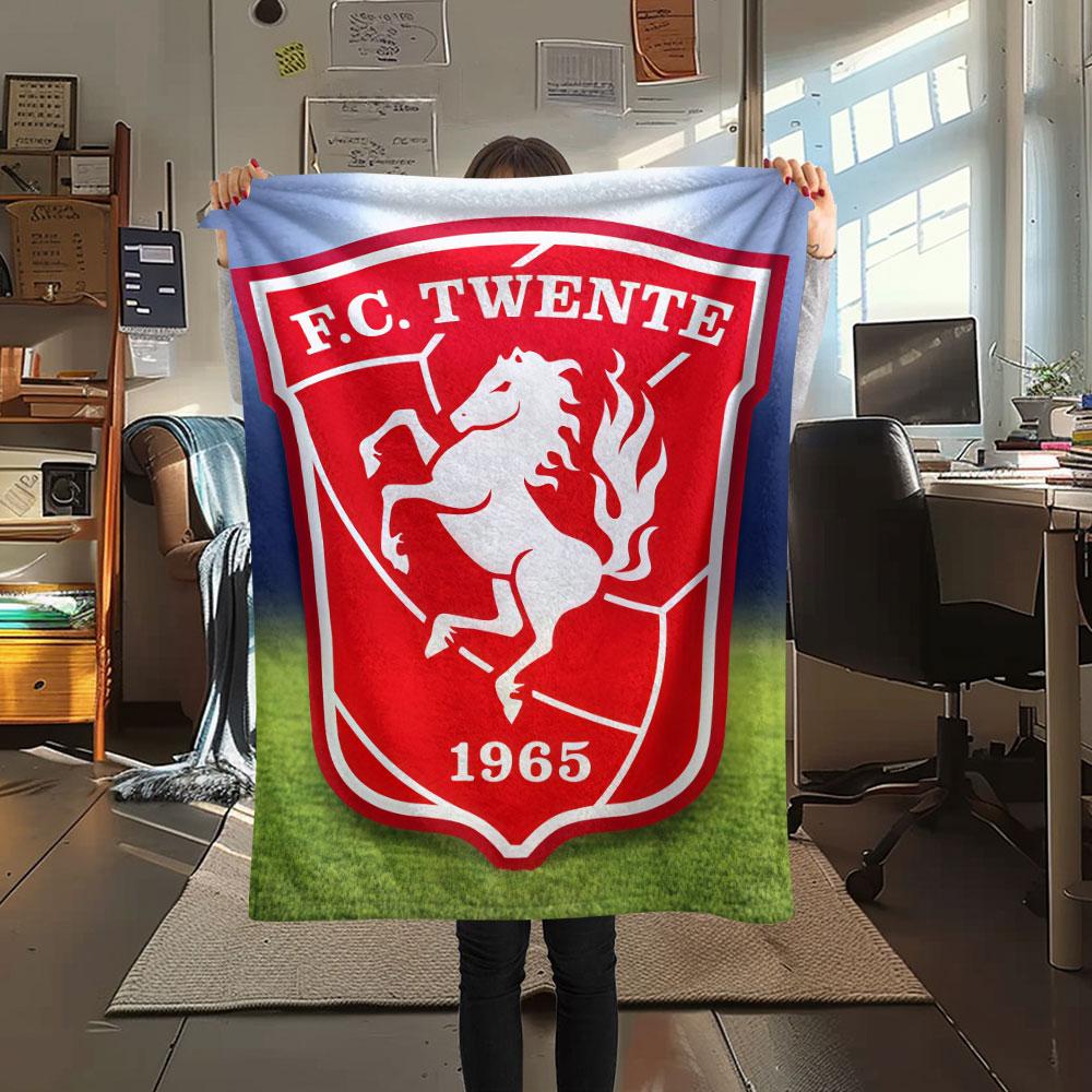 FC. Coperta in Flanella Twente, Alta qualità, Confortevole per Tutte le Stagioni, Decorazione per la Casa, Calore e Comfort