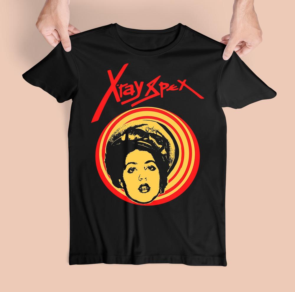 Rare! XRay Spex Band Gift For Fans Cotton Black S-5XL Unisex Shirt Unisex T-Shirt S