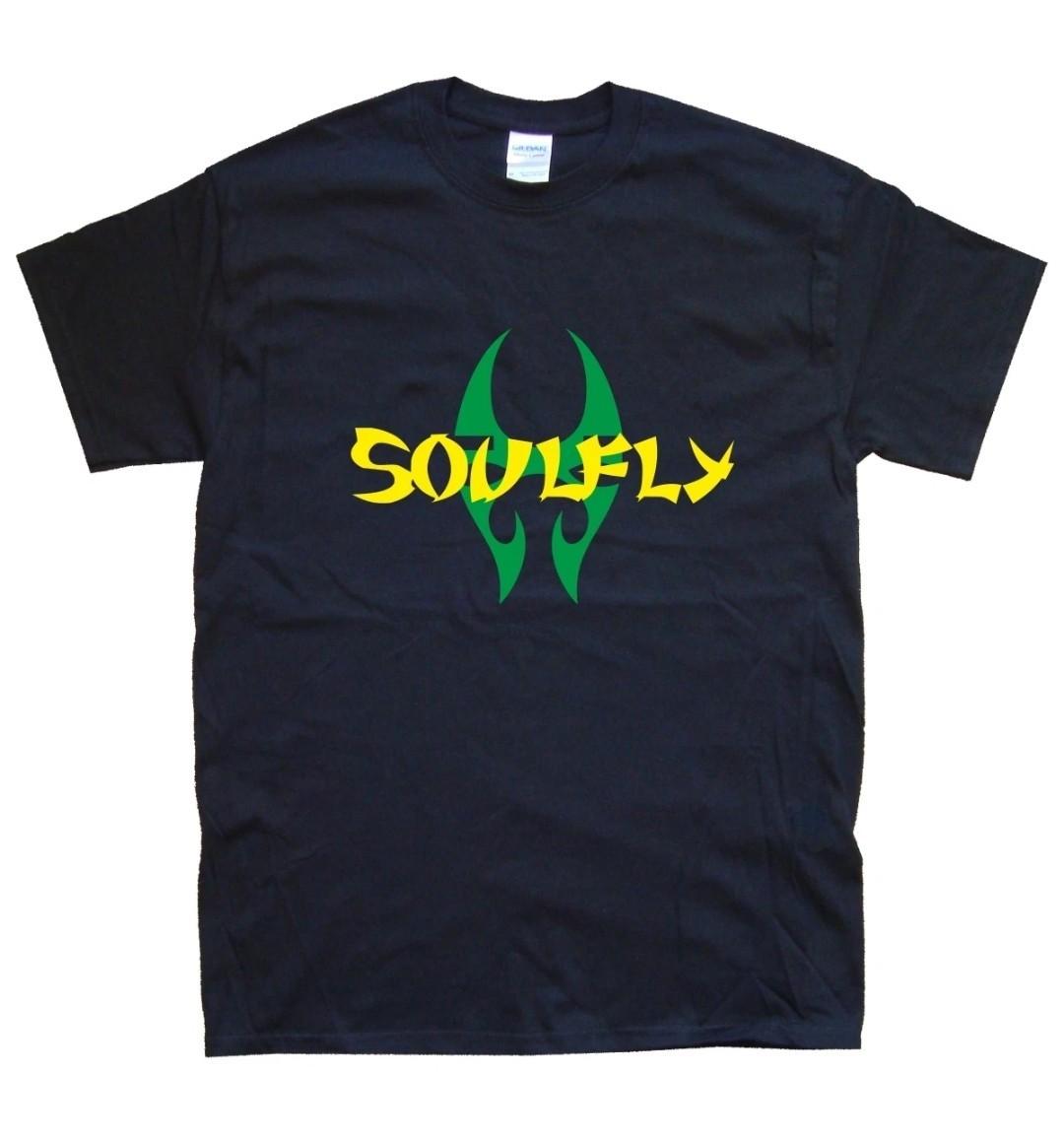 SOULFLY T-SHIRT New Graphic T-SHIRT sizes S M L XL XXL colours Black, White S
