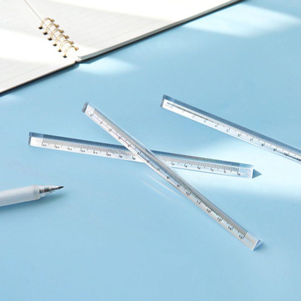 

Инженер-механик 15 см Архитекторская прямая линейка Прозрачные измерительные инструменты Треугольная линейка 15cm