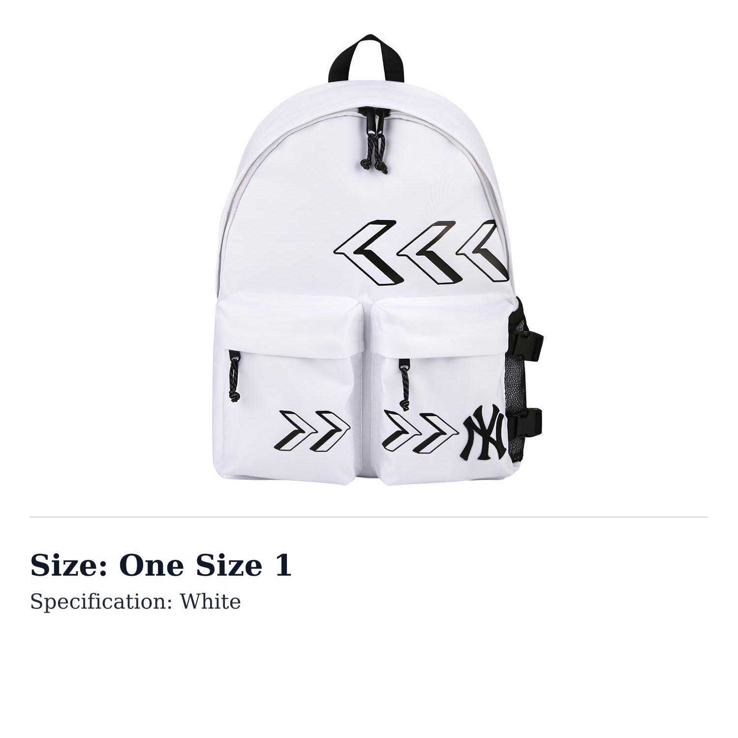 MLB Polyester Backpack Regular Unisex White 32BG32111-50W One Size 1
