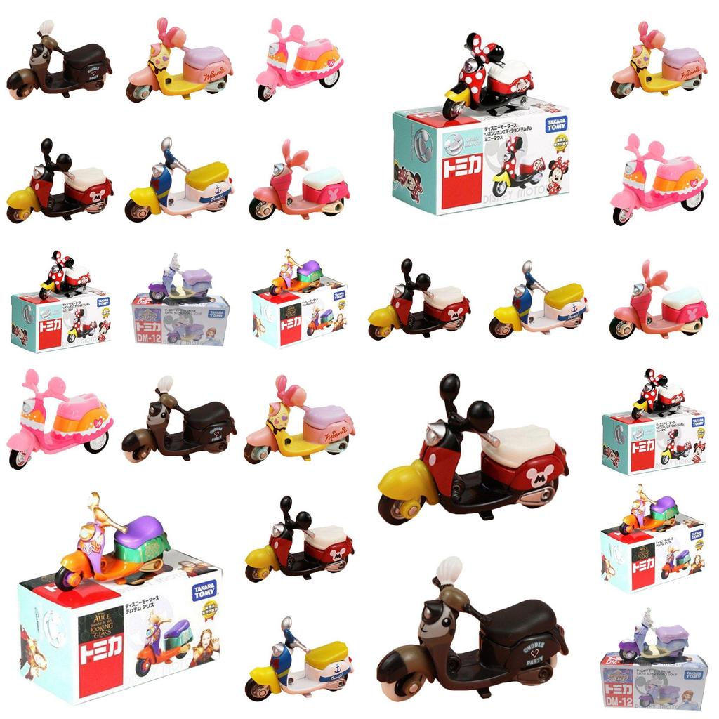 Diecast Toys Tomica Small Alloy Motorcycle Model Minnie Gift Anime
