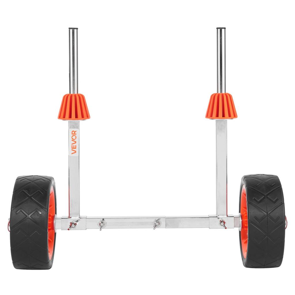 Carro para Kayak, Capacidad de Carga de 113.4 kg, Carro Dolly para Canoa con Ruedas Sólidas de Goma de 19.1 cm y Pata de Apoyo, Se Monta y Desmonta en Segundos, Remo