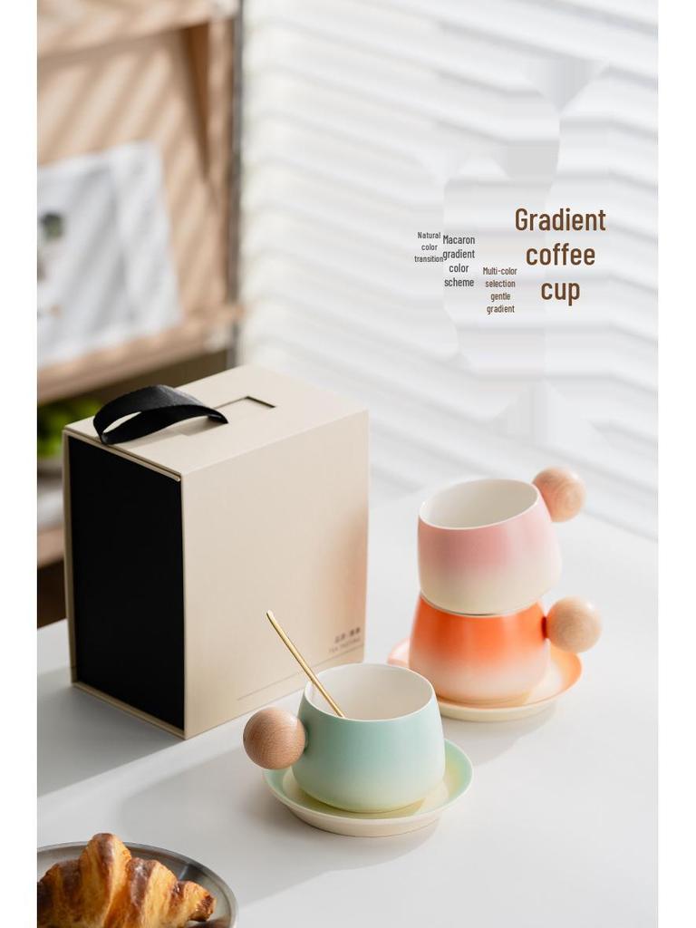 Creative Ceramic Coffee Cups - Elegant Mugs for Home or Office and Perfect Company Souvenir