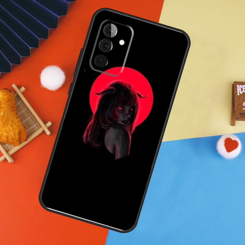 Aesthetic Devil Woman Bad Girl Case For Samsung Galaxy A53 A33 A13 A54 A34 A14 A56 A36 A16 A06 A12 A32 A52 A35 A17 A15 A55
