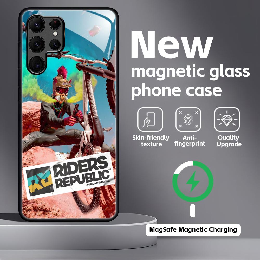 hot game R-Riders R-Republic Phone Case For Samsung S26 S25 S24 S23 S22 S21 Plus Ultra Note20 Glass Magnetic Case