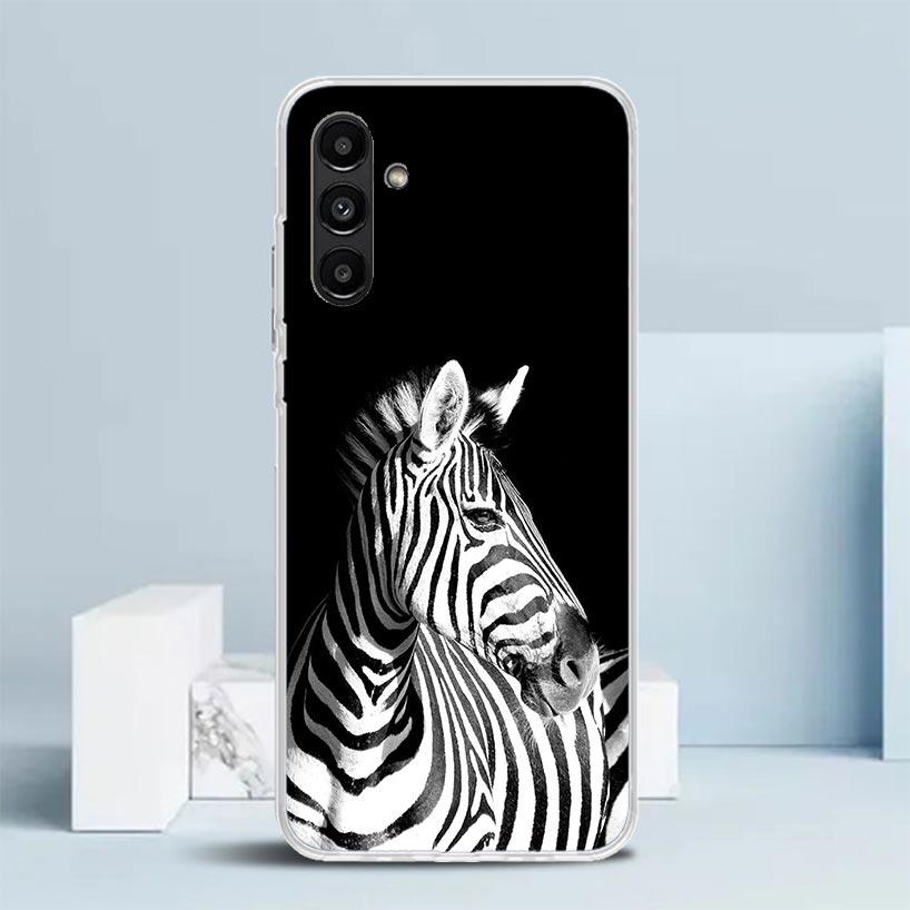 Zebra Stripe Black White Phone Case For Samsung Galaxy A17 A37 A57 A16 A15 A14 A13 A56 A55 A54 A53 A36 A35 A34 A33 A26 A25 A24 A