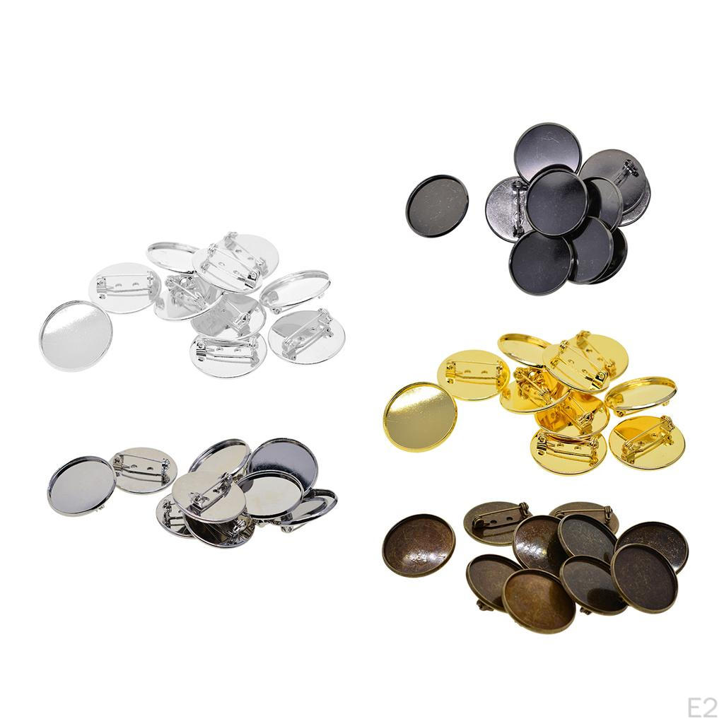 1 брошь-кабошон на лацкане с круглой подушечкой 25 мм своими руками чёрный — фото 2