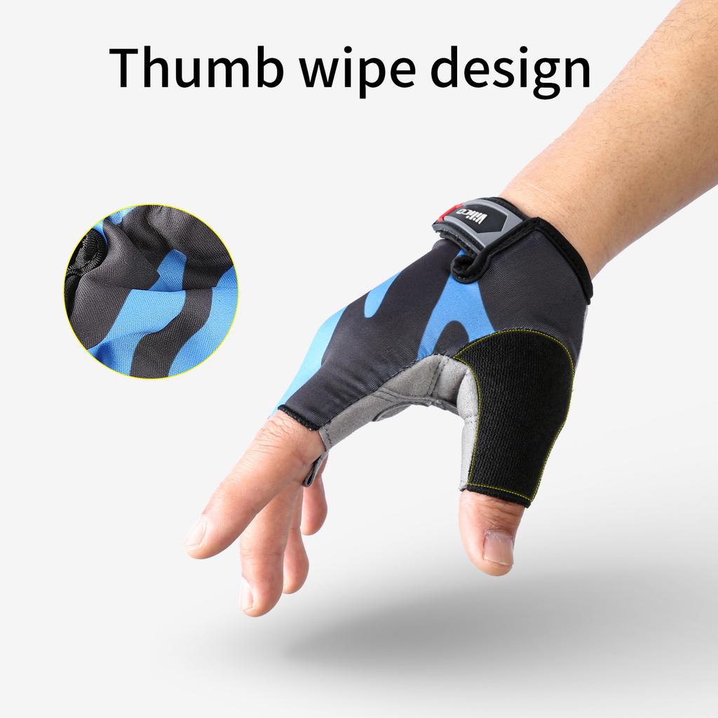 Half Finger Cycling Gloves Shock-absorption Breathable Mountain Bike MTB Gloves Cycling Accessories Road Bike Anti Slip Gloves