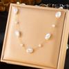 Ladies Luxurious Irregular Artificial Pearl Pendant Necklace