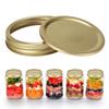 Split‑Type Glass Jar Canning Lids Round Food Container Sealing Cover Kitchen Accessory(10Pcs