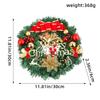 White Christmas Holiday Art Wreath Decorative Simulation Door Wreath Christmas Decorations for Window Christmas Pendant