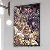 1 Pezzo Poster Saint Seiya Film Poster Adesivi Carta Kraft Retrò Adesivo Fai da Te Stanza Bar Caffè Estetica Arte Pittura Murale