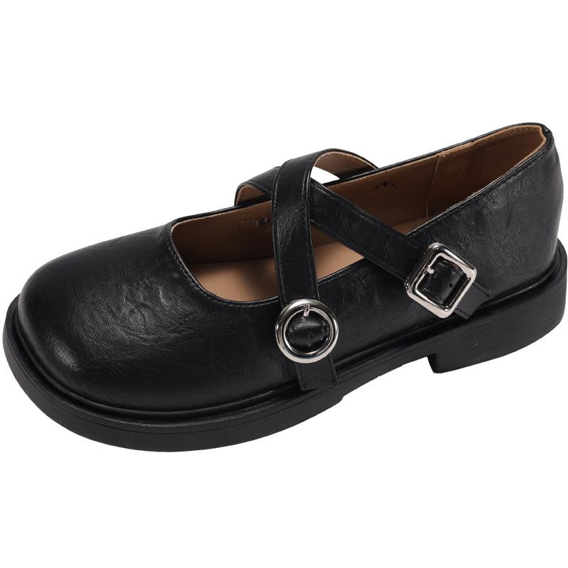 Retro Silver French Flat Bottom Light Mouth Exposed Instep Single Shoes Women's Summer 2025 New with Skirt Versatile Mary Jane Shoes