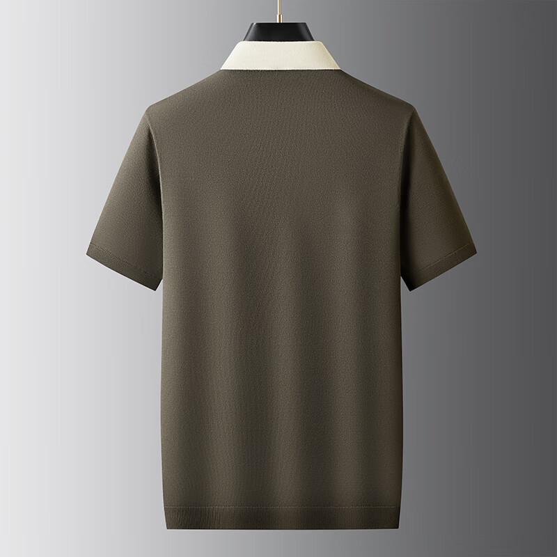 DIBINZE Men's Plus Size Loose Fit Short Sleeve Polo Shirt
