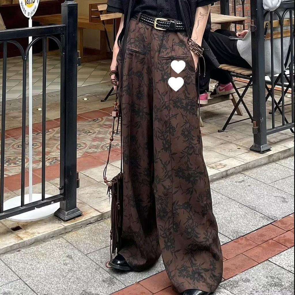 Men's Spring & Autumn Chinese-Style Wide-Leg Skirt Pants with Yamamoto Yohji Kendo Samurai Influence