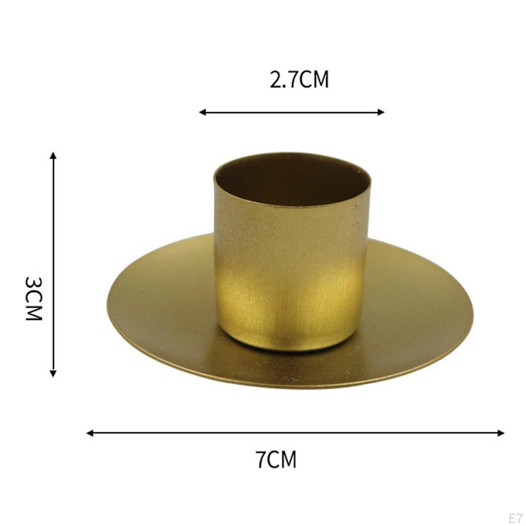 Candle Holder Decor Candlelight Round Nordic Candlestick Holders for Party Christmas Dining