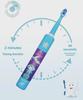 Kids' Sonic Electric Toothbrush Set, Ages 3-9, 3-Speed, USB Rechargeable, with Timer and Music.