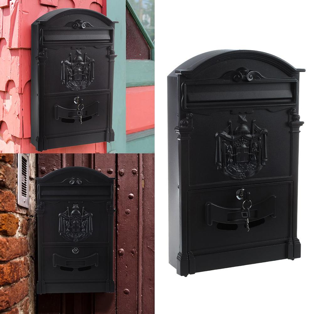 Outdoor Large Wall Mounted Mailbox Lockable Secure