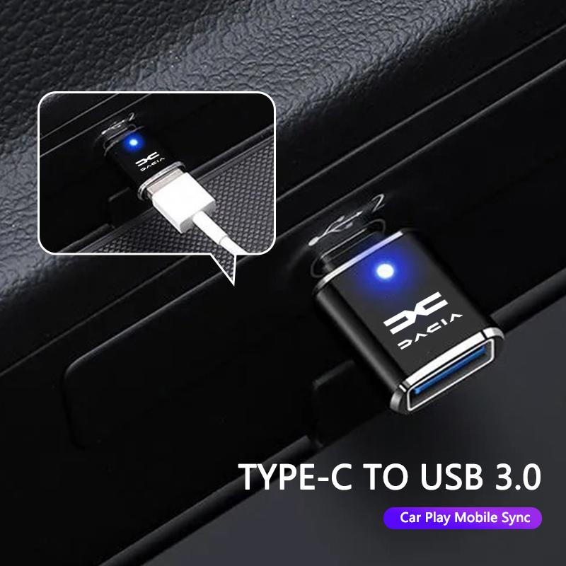 BGS1 TYPE-C TO USB 3.0 Mini Car Play Mobile Sync Auto Accessory for Dacia Duster Logan Sandero Lodgy Dokker Stepway Mcv 2 Solenza RS