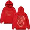 Ossessione Felpa con Cappuccio Horror Gotica Vintage Movie Streetwear Estetica Pullover Grafico Donna Uomo Felpe Trendy Abbigliamento