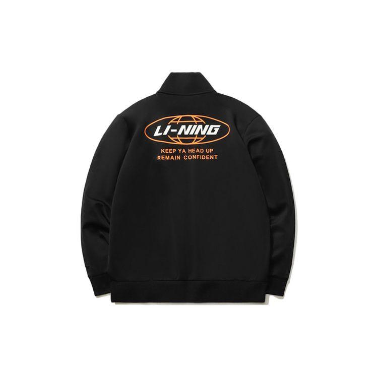 

Li Ning Sports Fashion Series куртка с длинным рукавом и воротником-стойкой мужская куртка черного цвета AWDR583-2 S