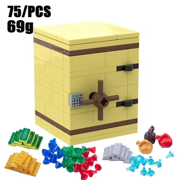 MOC Blocchi da Costruzione Accessori Minerale d'Oro Prezioso Argento Diamante Scorta Mappa del Tesoro Pirata Monete Modello Giocattolo Mini Mattoncini Bancomat Regali Giocattolo K046