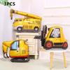 1Set Construction Vehicle Foil Balloons Boys Construction Theme Birthday Party Favors Decoration Excavator Truck Globos Supplies