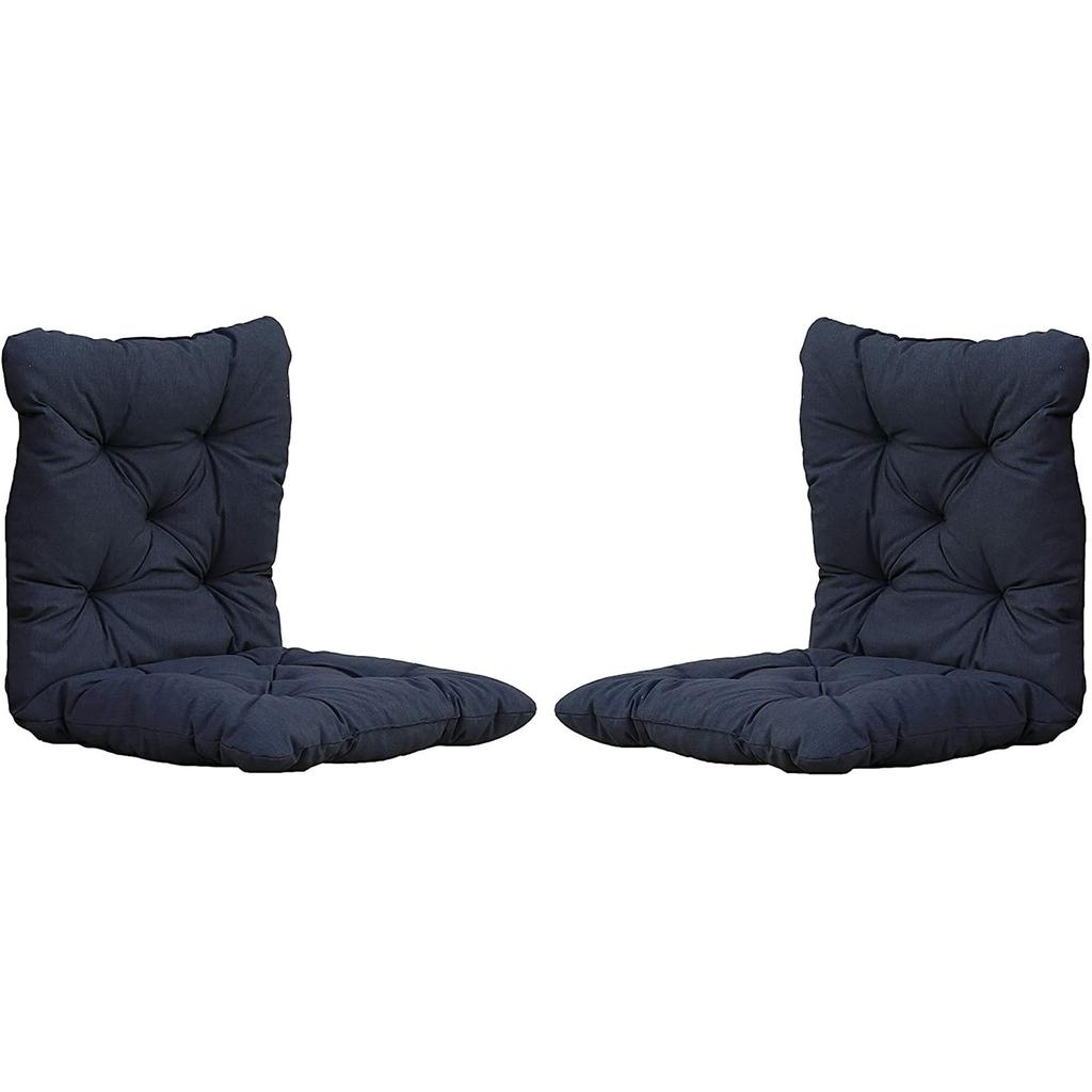 Outdoor Garden Reclining Chair Cushion Solid Color Soft Thicken Rocking Chair Seat Cushion Pad High Back Chairs Cushion NO Chair