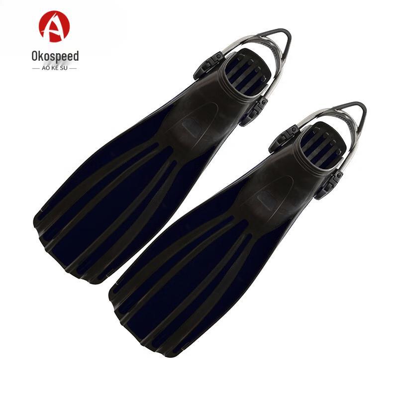 Aokosu Pro Deep Diving Fins with Adjustable Spring Straps