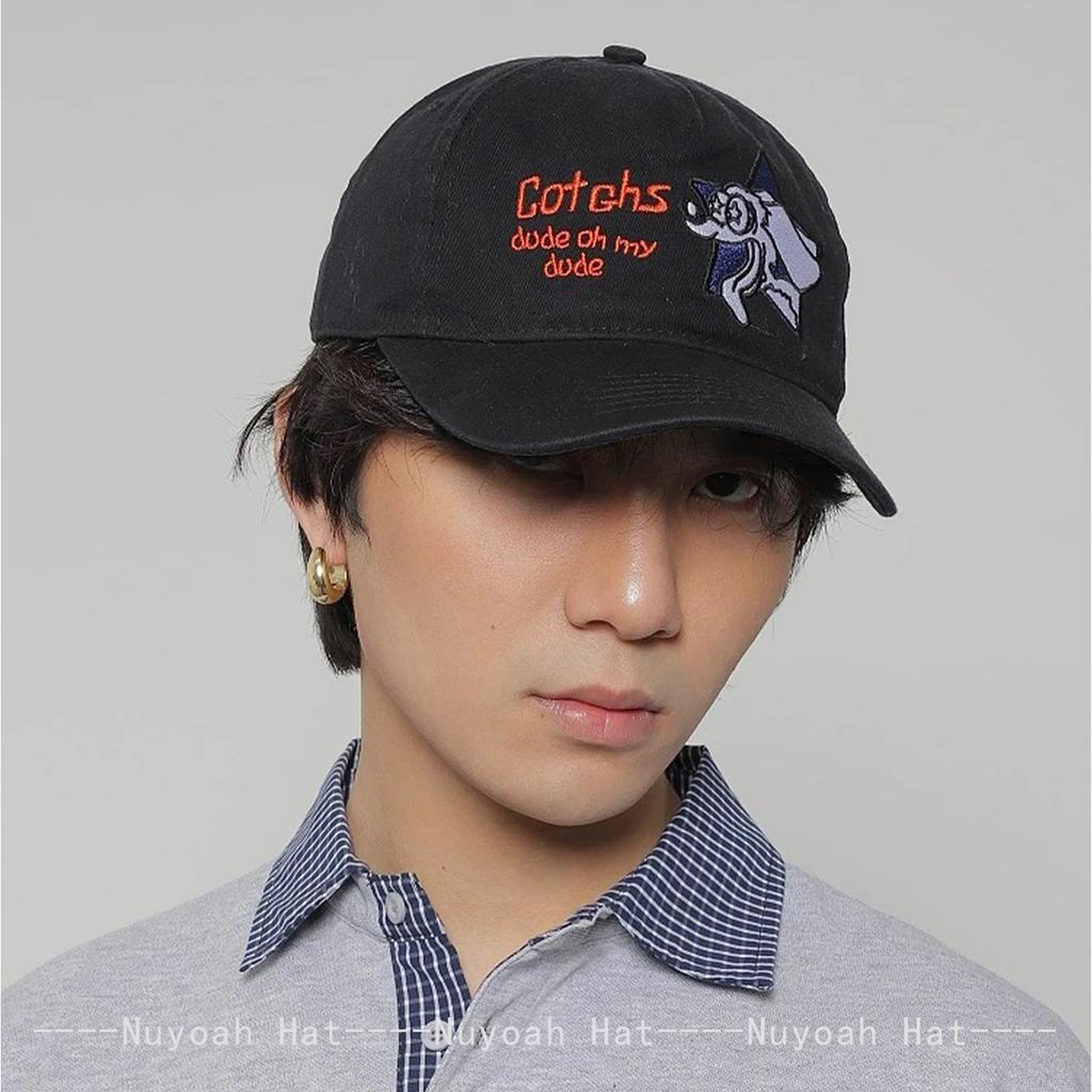 Baseball Stitching Stitched Embroidered Alphabet Kitten Puppy Cute Women  Men For Neutral Gender Fresh Caps Peaked Hats Sunshade Niche Versatile