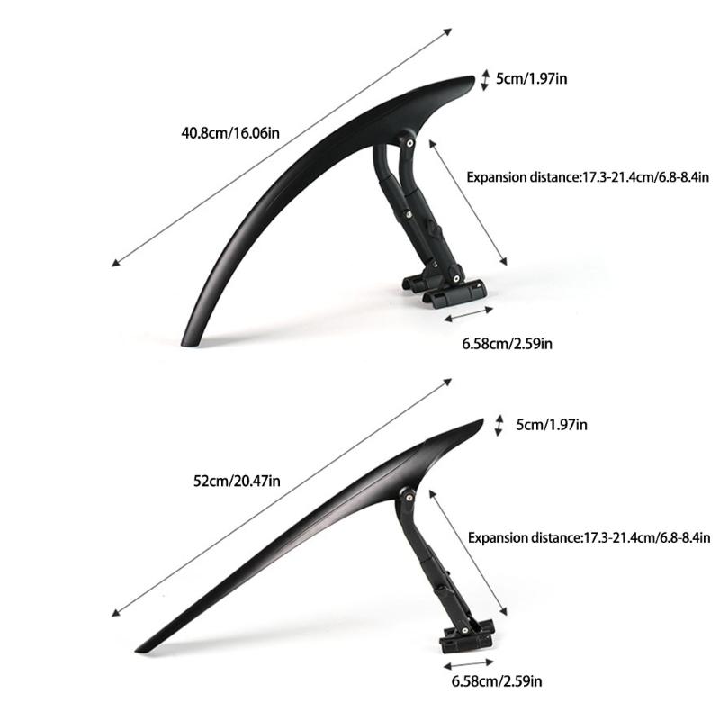 Quick Release Bike Mudguard Adjustable Mountain Bike Mudguard Front / Rear Mud Guard Hard Shell Mudguard Bicycles Part