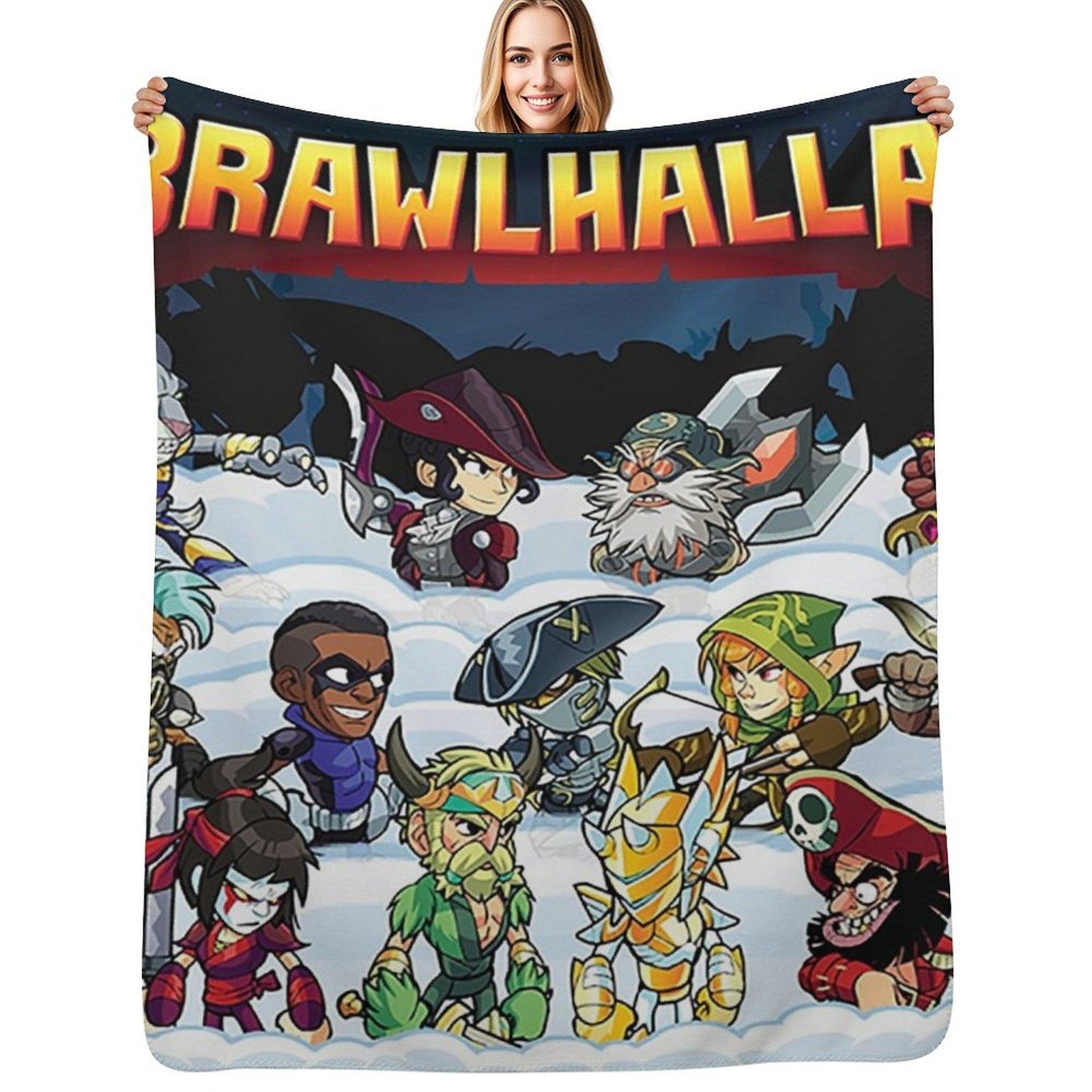 

The brawlhalla family Throw Blanket Reusable Durable Soft Blanket for All Seasons 102x76cm(40x30in)