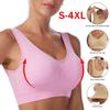 Schokabsorberende Sportbeha voor Dames - Draadloos, Ademend, Grote Maten, Mooi Rugontwerp, Perfect voor Hardlopen, Yoga en Fitness.