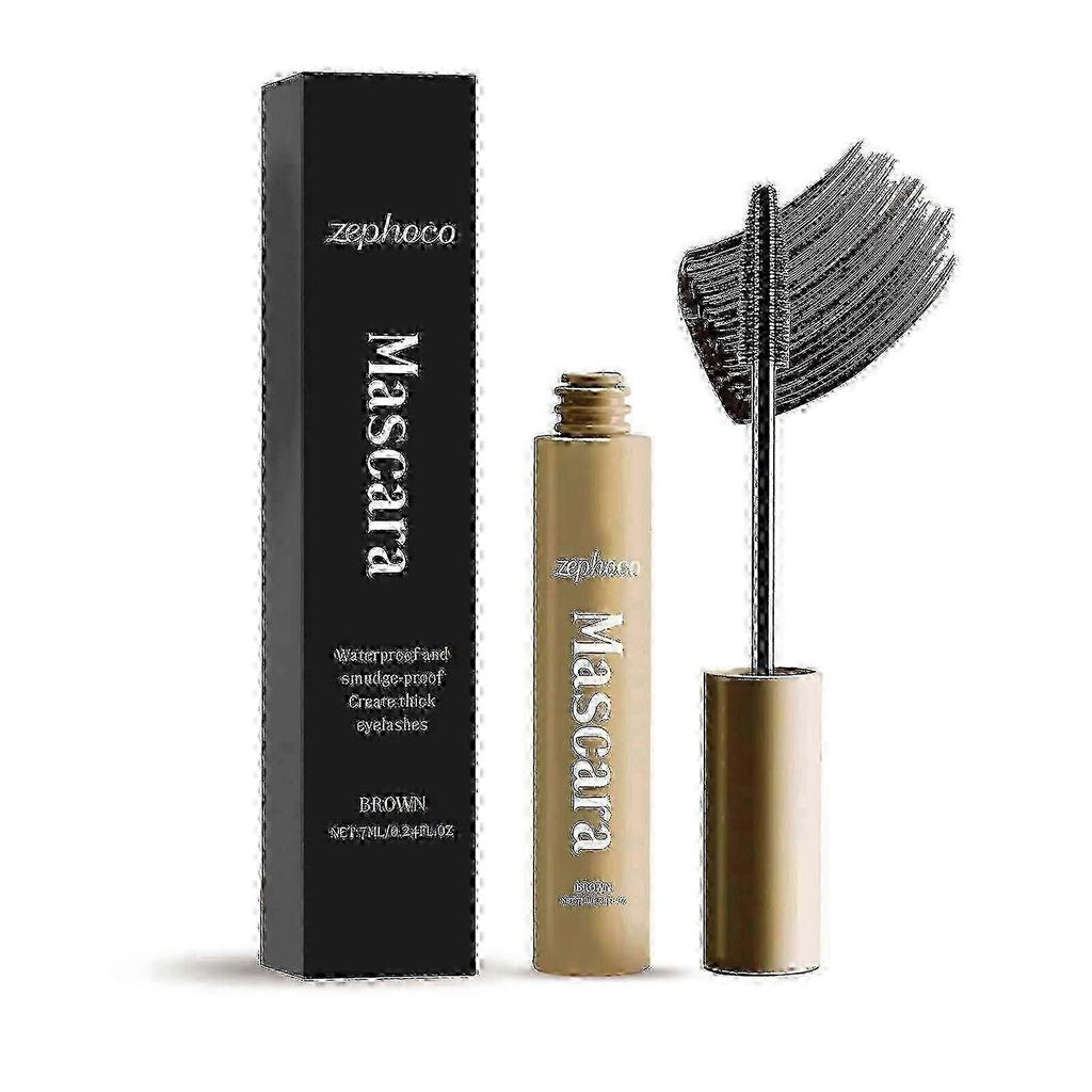 Máscara de Pestañas Para Mujeres Mayores, Máscara Negra Alargadora y Espesante, Impermeable a Prueba de Sudor de Larga Duración Sin Manchas, Fácil de Quitar,zx